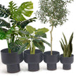 Elle - Black Bamboo Mid-Century Mushroom Planter