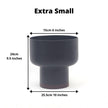 Elle - Black Bamboo Mid-Century Mushroom Planter