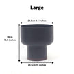 Elle - Black Bamboo Mid-Century Mushroom Planter