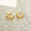 Boucles d'oreilles mini-cercles EMERALDA