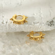 Boucles d'oreilles mini-cercles EMERALDA