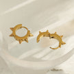 Boucles d'oreilles mini-cercles EMERALDA