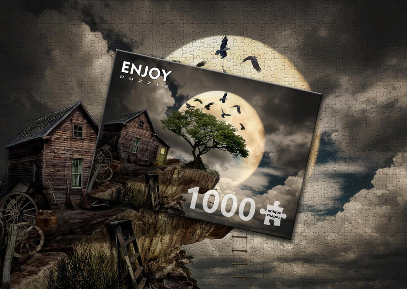 ENJOY - A Log Cabin on a Cliff (1000-Piece Puzzle)