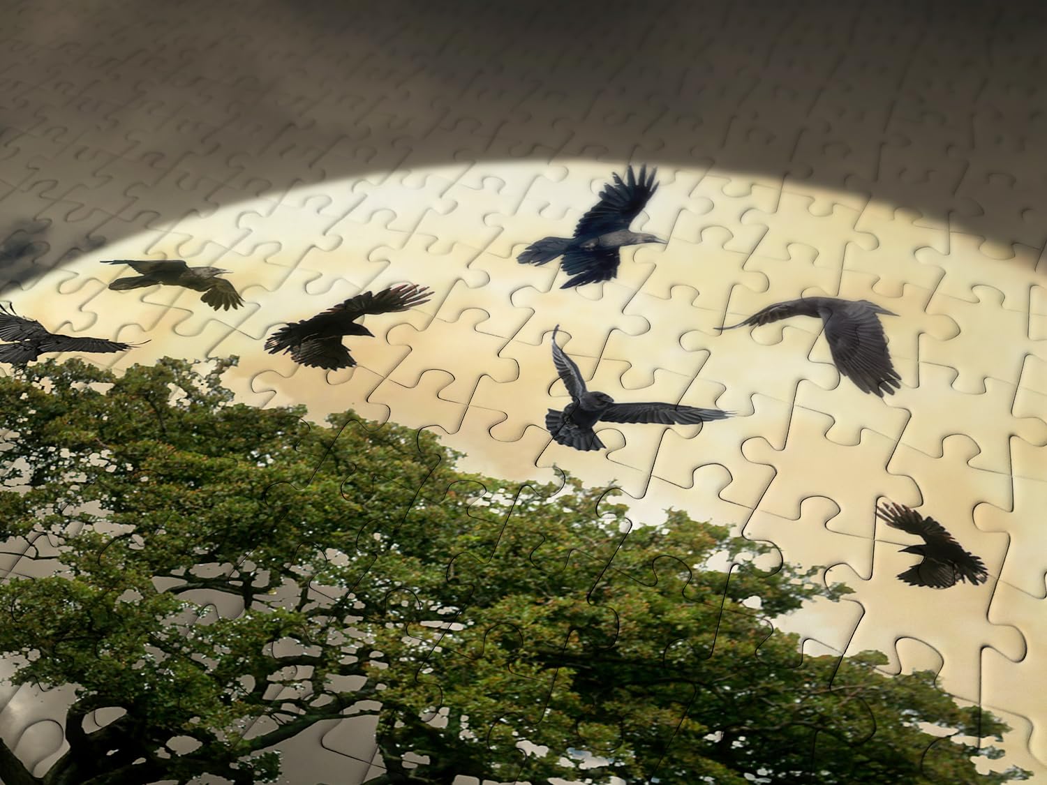 ENJOY - A Log Cabin on a Cliff (1000-Piece Puzzle)