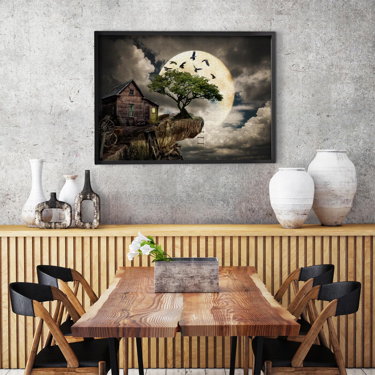 ENJOY - A Log Cabin on a Cliff (1000-Piece Puzzle)
