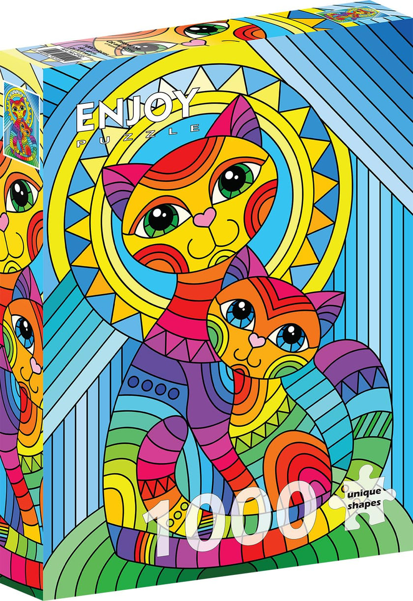 ENJOY - Inseparable Cat and Kitten (1000-Piece Puzzle)