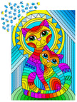 ENJOY - Inseparable Cat and Kitten (1000-Piece Puzzle)