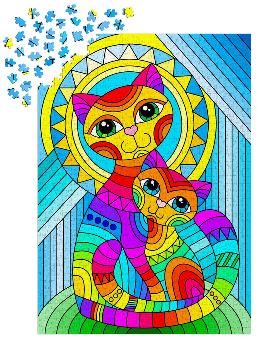 ENJOY - Inseparable Cat and Kitten (1000-Piece Puzzle)