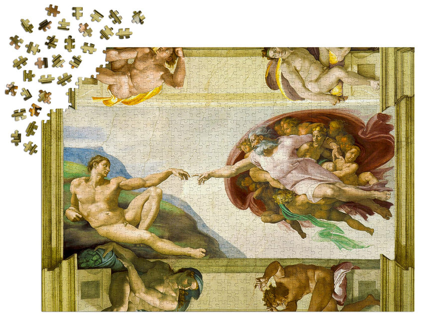 ENJOY - Michel-Ange : La Création d'Adam (Jigsaw Puzzle 1000 pièces)