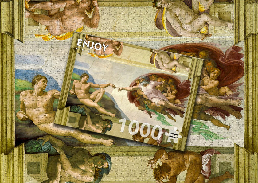 ENJOY - Michel-Ange : La Création d'Adam (Jigsaw Puzzle 1000 pièces)