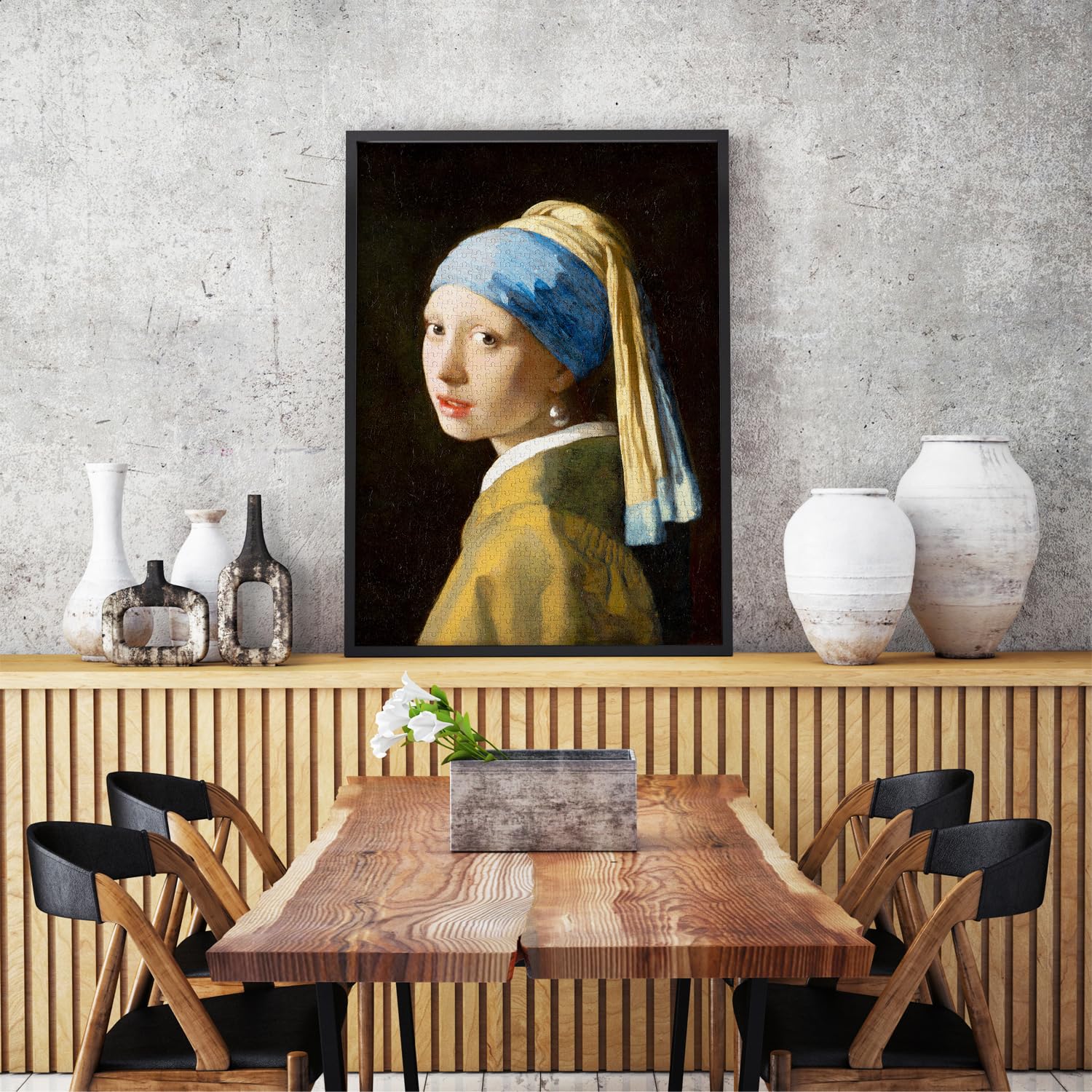 PROFITEZ - Vermeer : La Jeune Fille à la Perle (Puzzle 1000 Pièces)