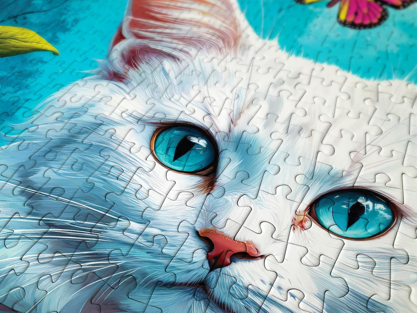 ENJOY - White Cat (1000-Piece Puzzle)