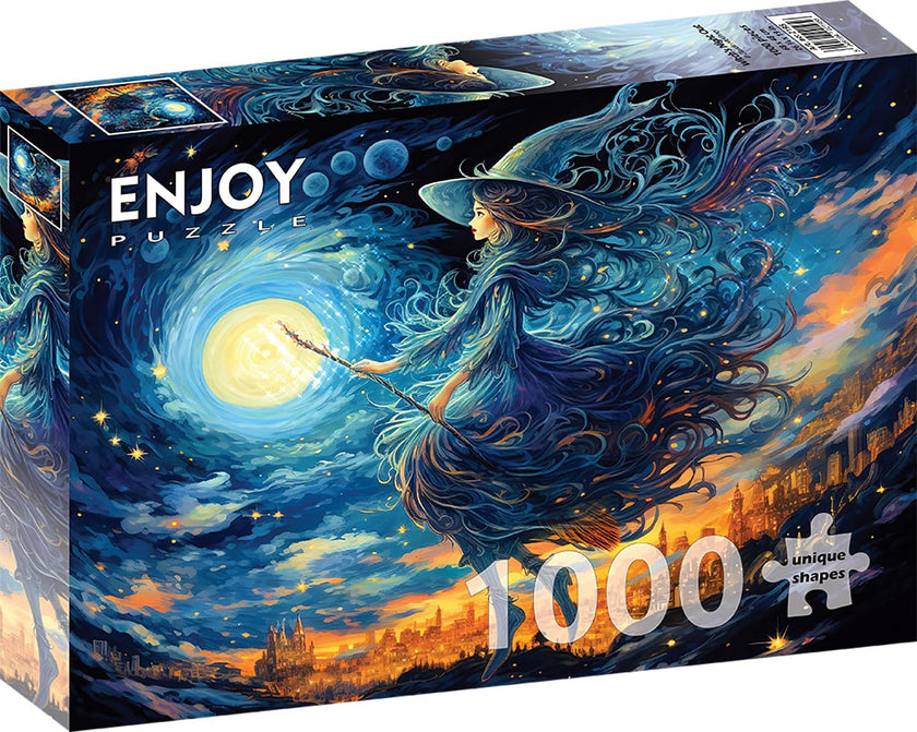 ENJOY - Sortie nocturne d'une sorcière (Jigsaw Puzzle 1000 pièces)