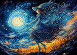 ENJOY - Sortie nocturne d'une sorcière (Jigsaw Puzzle 1000 pièces)