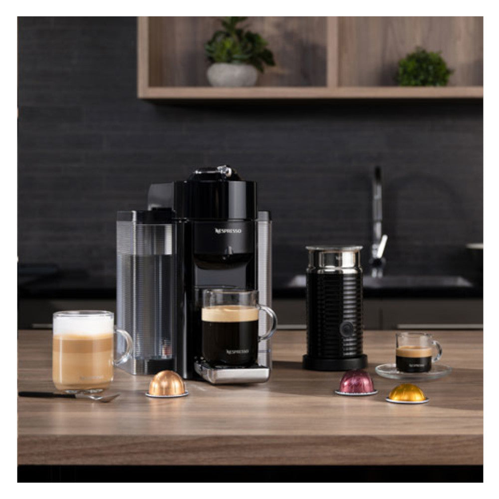 NESPRESSO Vertuo Coffee & Espresso Machine by De'Longhi with Aeroccino Milk Frother - Grey - ENV135GYAECA
