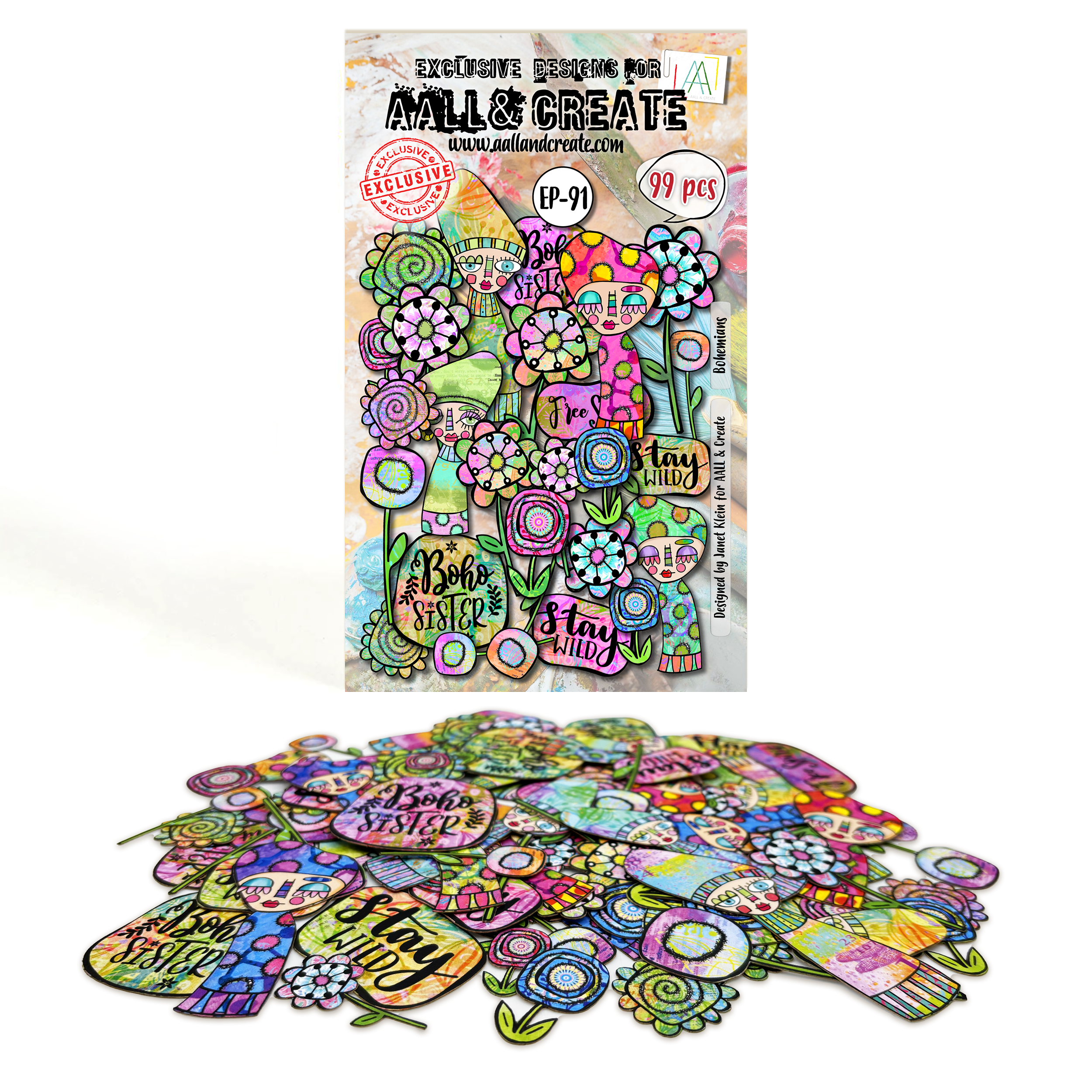 AALL and Create - Ephemera Die-Cuts - Bohemians