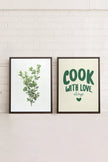 COMBINAISON CUISINE (2 Oeuvres sur toile étirée)