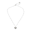 ETERNAL: Double Heart Pavé Zirconia Embedded Pendant Chain Necklace