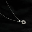 ETERNAL: Double Heart Pavé Zirconia Embedded Pendant Chain Necklace