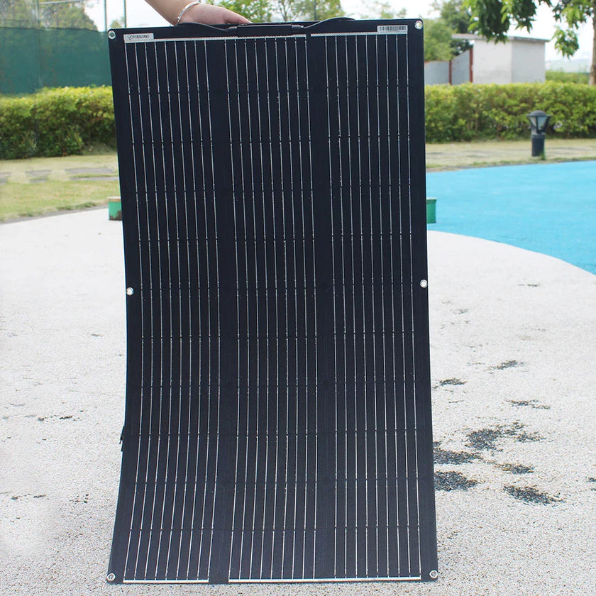ETFE Flexible Solar Panel 100-400W  Monocrystalline Solar Cell for 12V Battery Charger