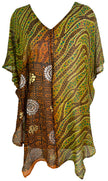 PRG6309 Sheer Avatar Pure Silk Waterfall Top