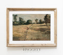Vintage Farmland Fields Landscape Art Print L0134