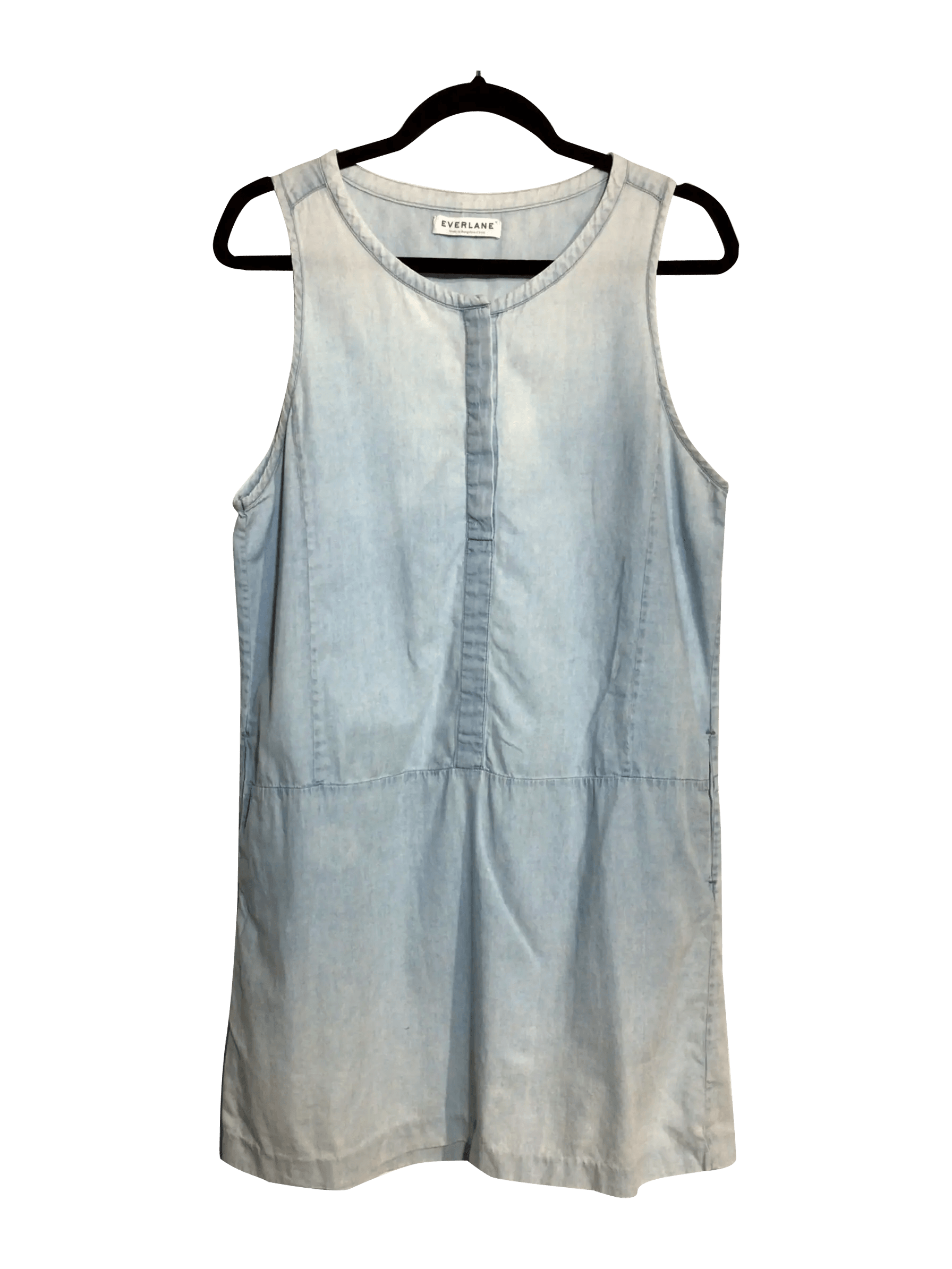 EVERLANE Regular fit Midi Dress in Blue  -  M