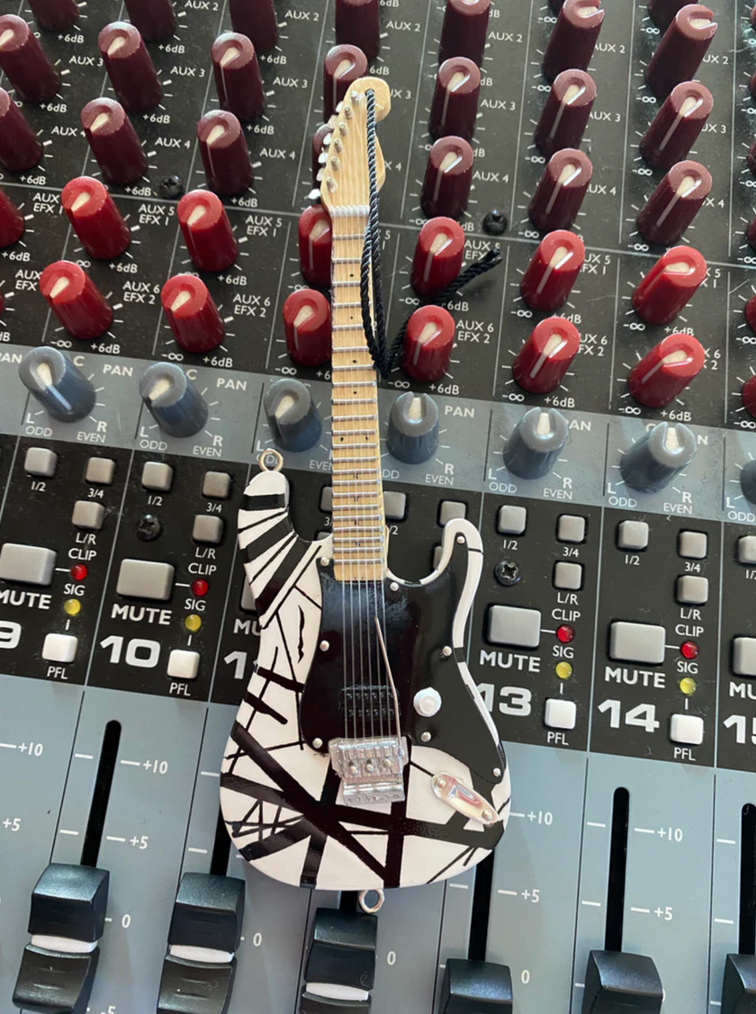 EVH – “Franky” (White/Black) 6″ Holiday Ornament
