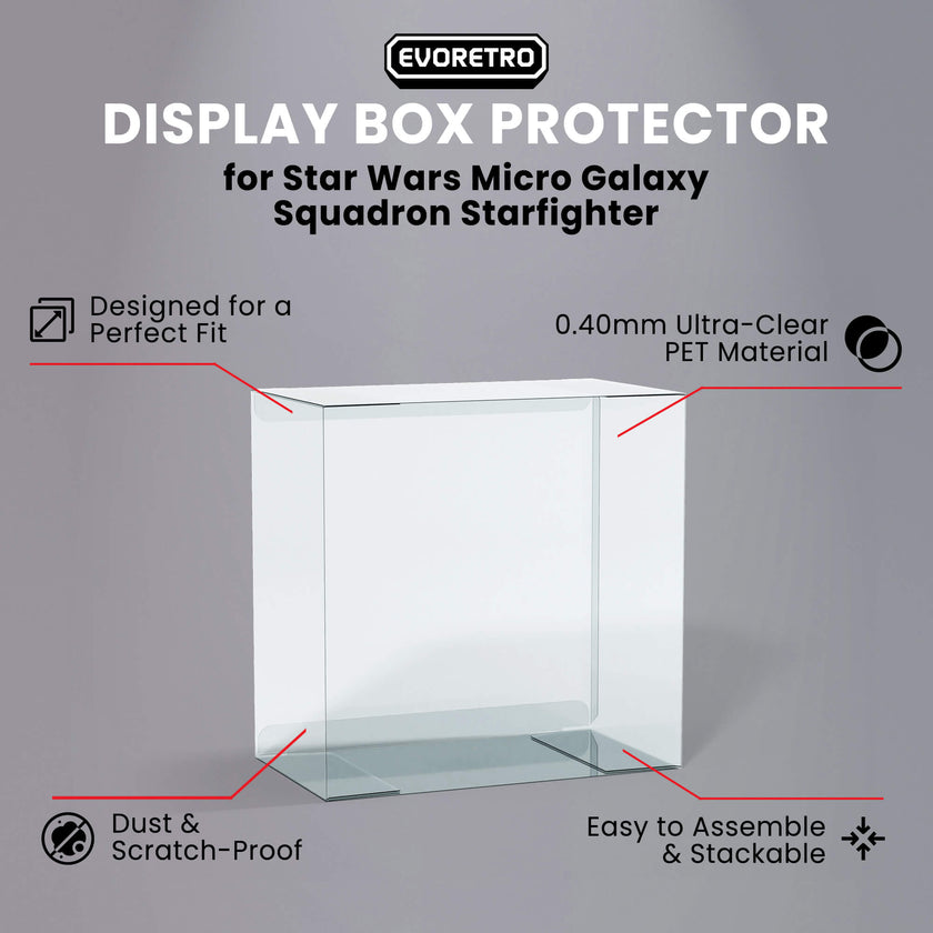 Star Wars Micro Galaxy Squadron Starfighter EVORETRO PET Protectors (0.40 mm, 10-Pack)
