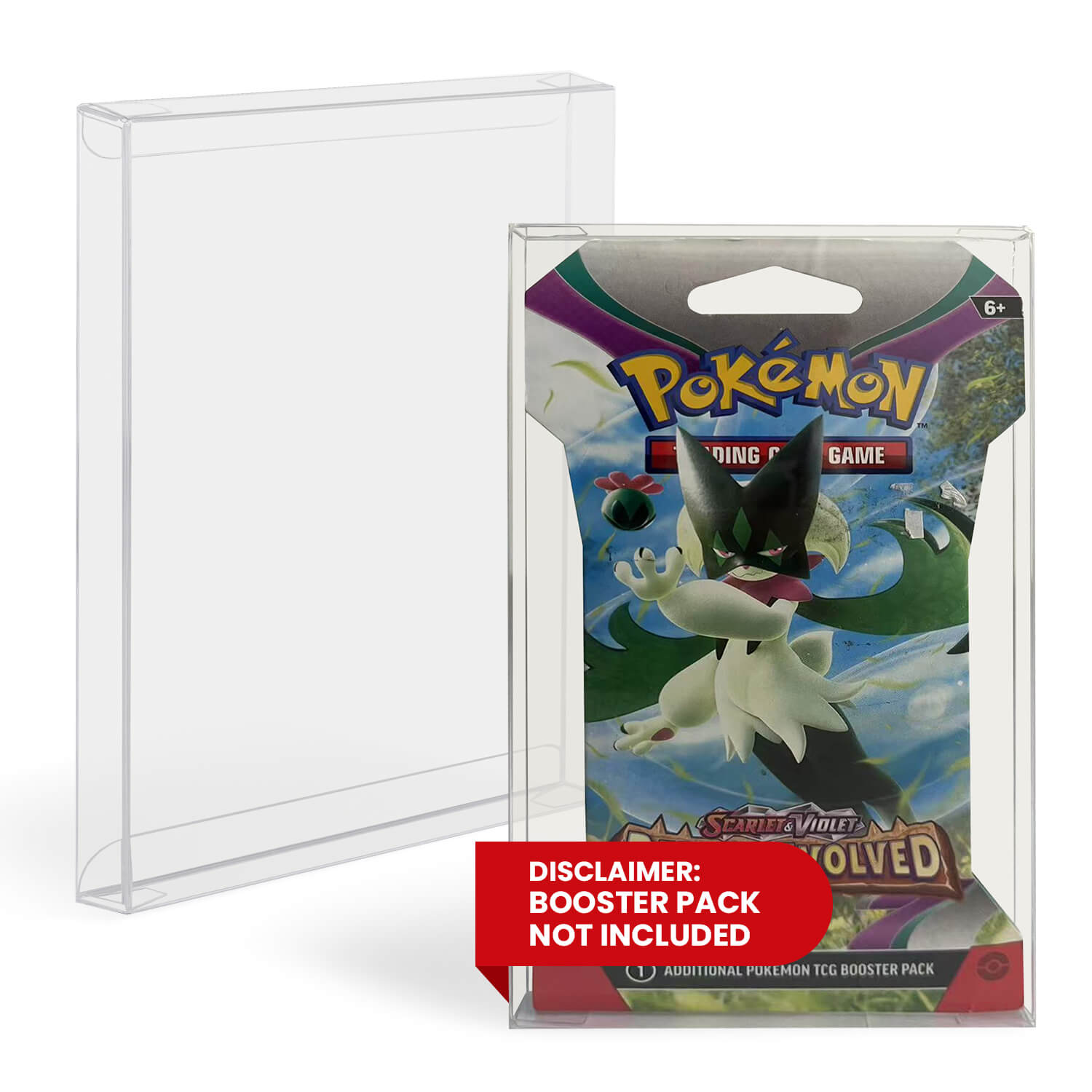 Pokémon Retail Booster Pack EVORETRO PET Protectors (Cardboard Packaging, 0.40 mm, 10-Pack)