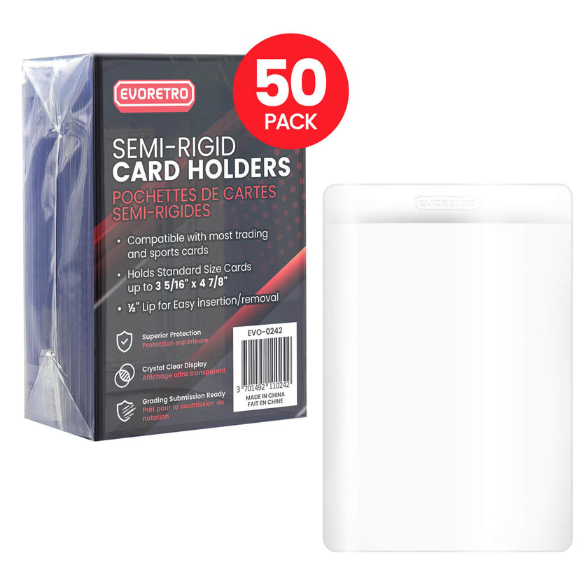 EVORETRO Semi-Rigid Card Holders - Grading 3 5/16” × 4 7/8”