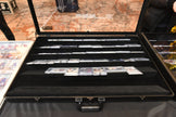 EVORETRO Lockable Display Case – Secure Showcase 24x36x4 Inch Black with removal Separator