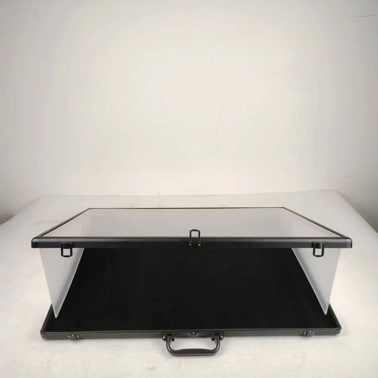 EVORETRO Lockable Aluminum Showcase Display Case 36x24x1.65