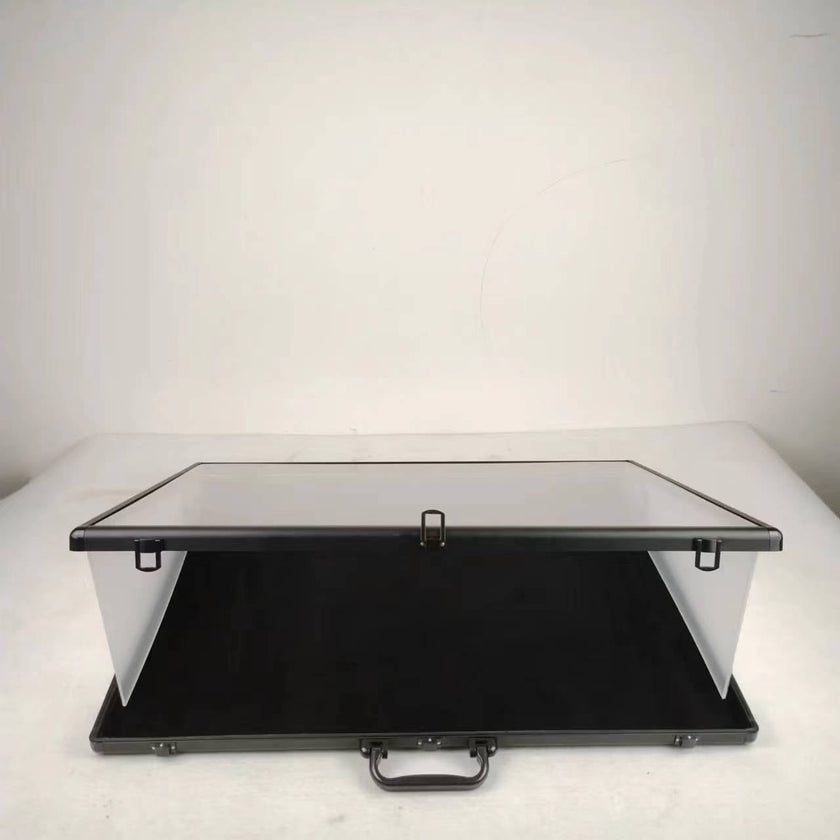 EVORETRO Lockable Aluminum Showcase Display Case 36x24x1.65