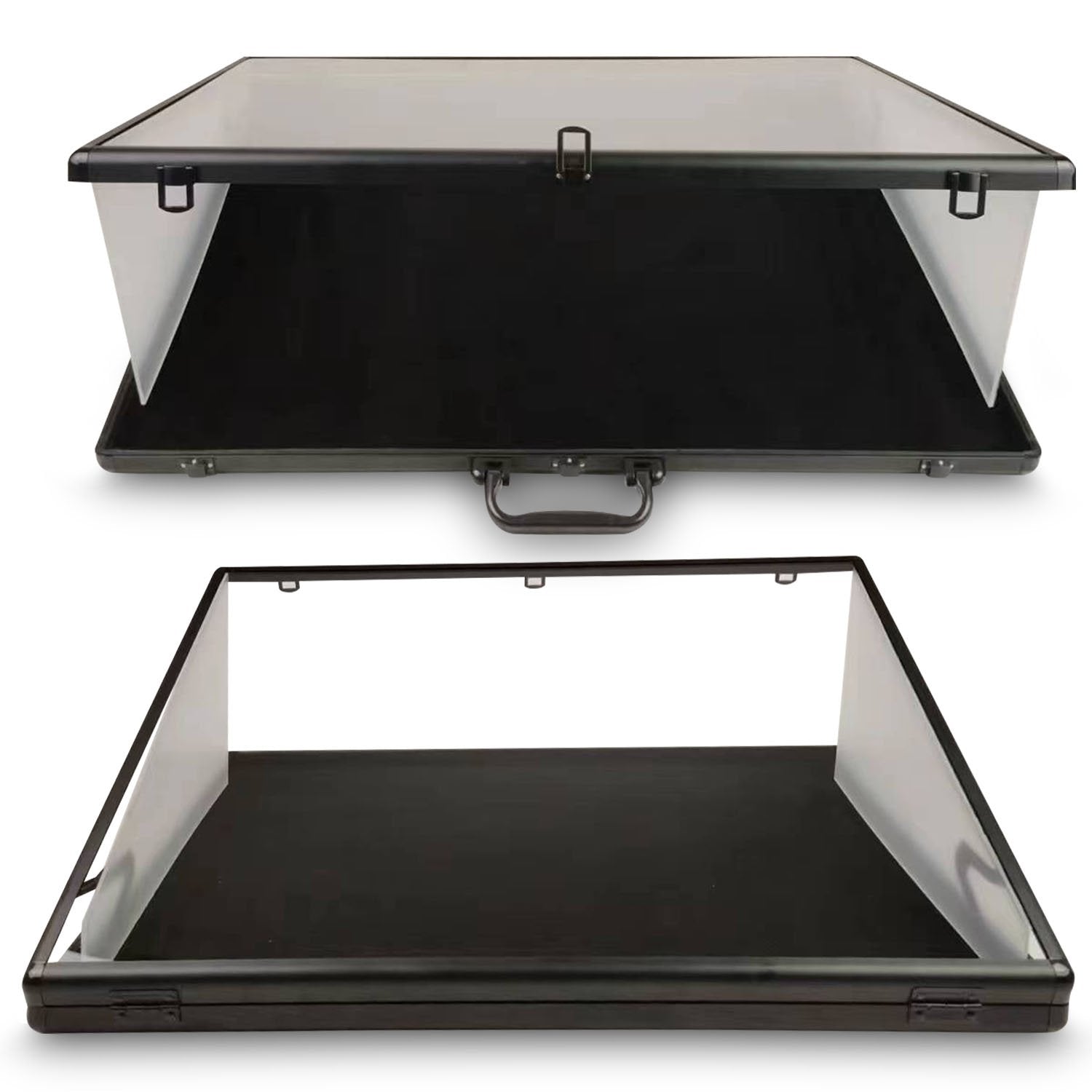 EVORETRO Lockable Aluminum Showcase Display Case 36x24x1.65