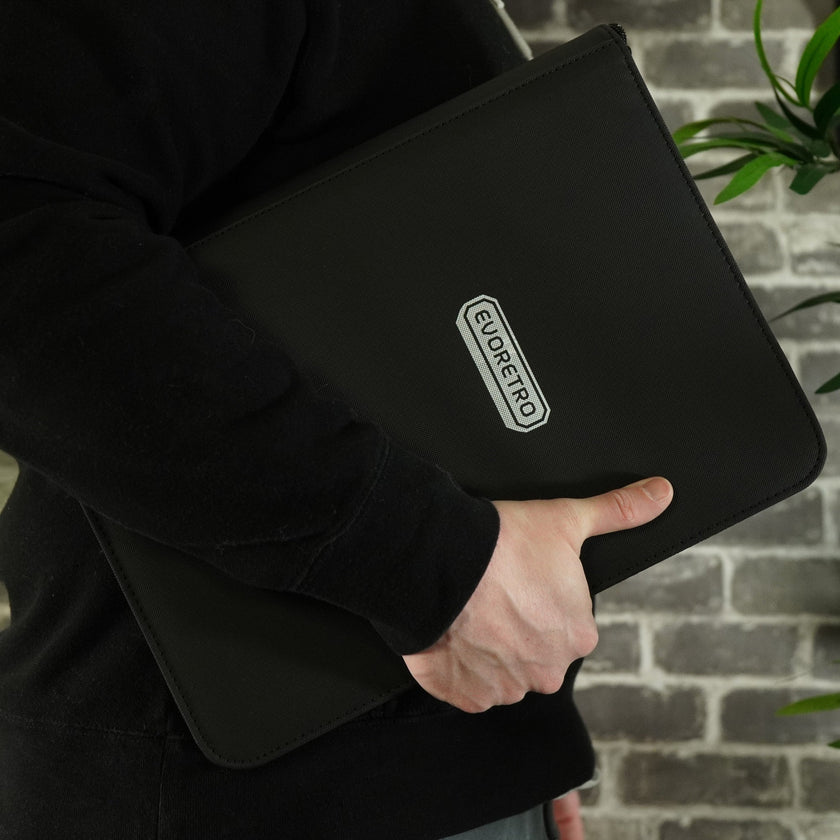 EVORETRO 9-Pocket Zip-Up Trading Card Zipper Binder for 360 cards