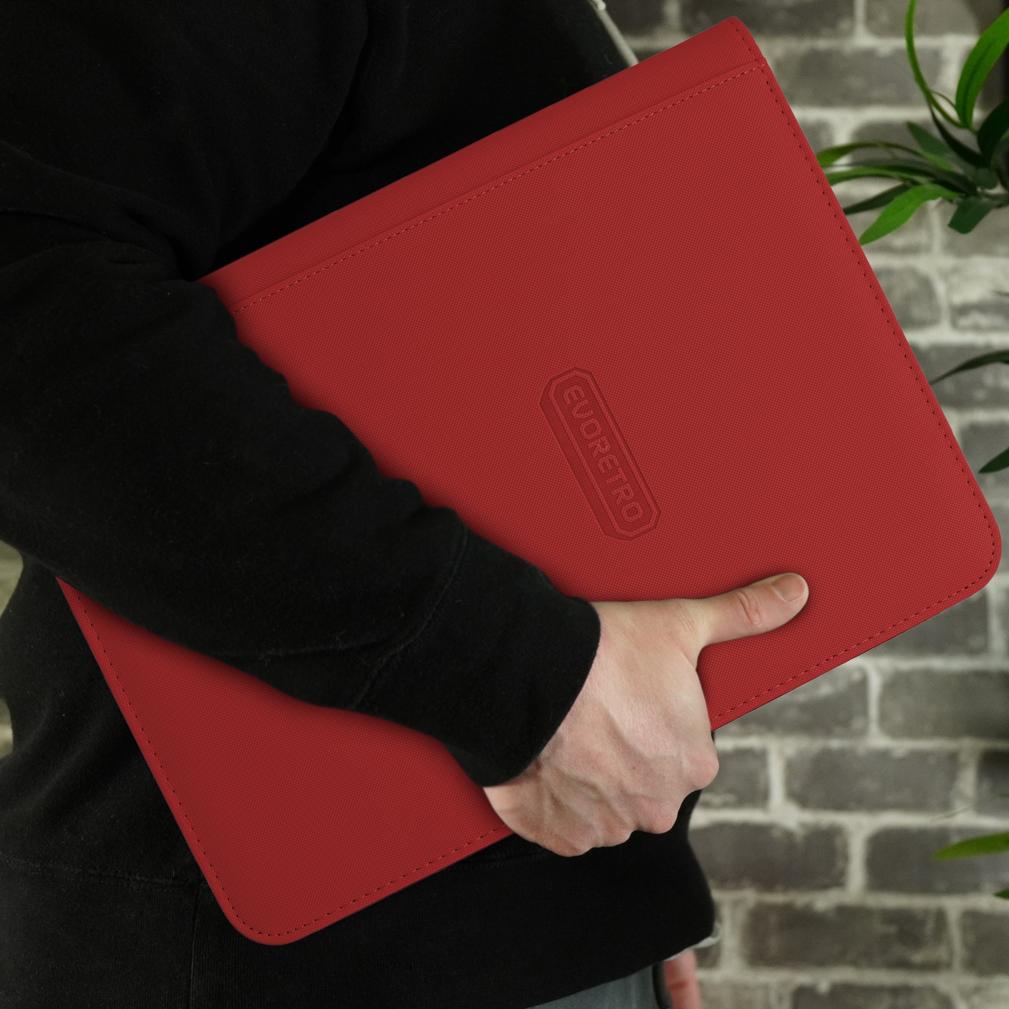 EVORETRO 9-Pocket Zip-Up Trading Card Zipper Binder for 360 cards