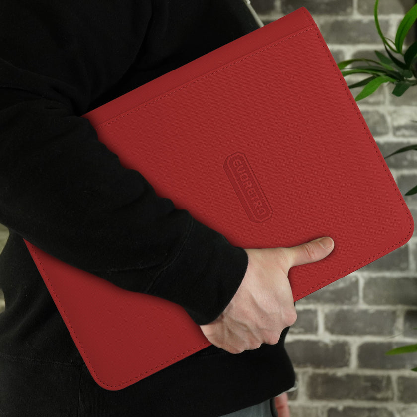 EVORETRO 9-Pocket Zip-Up Trading Card Zipper Binder for 360 cards