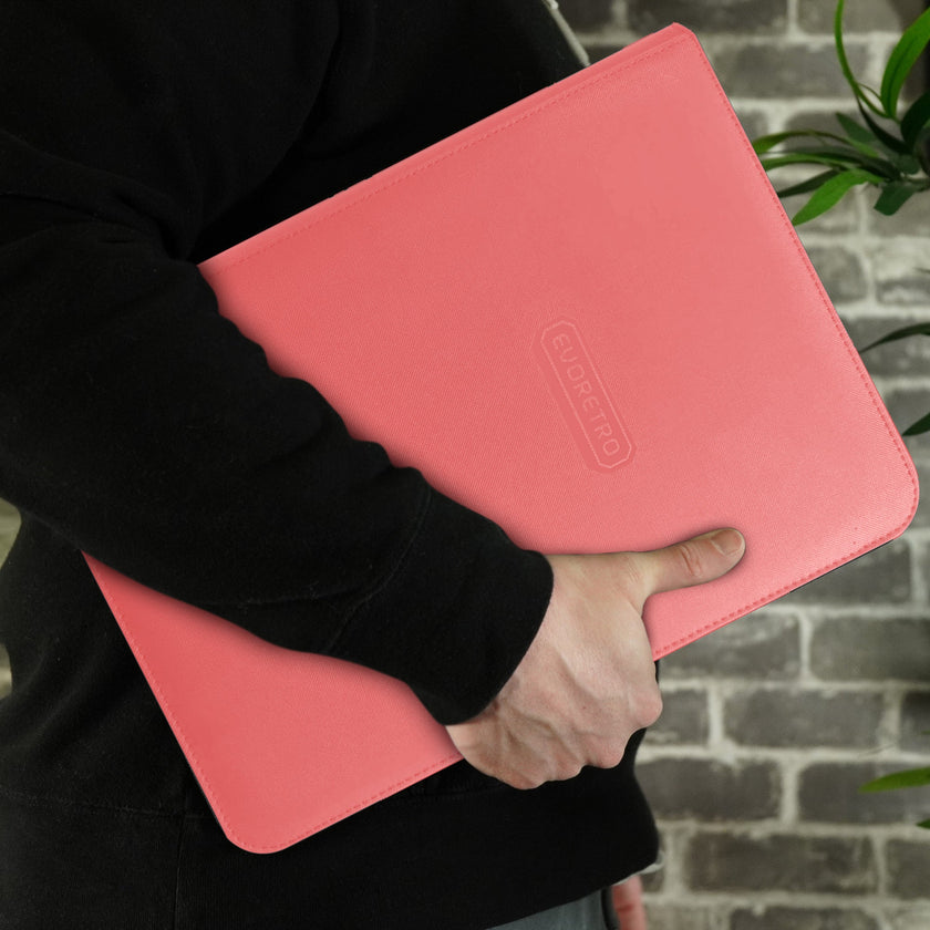 EVORETRO 9-Pocket Zip-Up Trading Card Zipper Binder for 360 cards