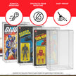 Action Figure Protective Case for Carded Star Wars and GI Joe  3.75'' (Shallow, 30MM) - 10 Pack