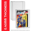 EVORETRO Action Figure Display Case for Carded Star Wars and GI Joe 3.75'' Deep 44MM - 10 Pack