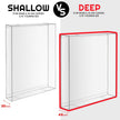 EVORETRO Action Figure Display Case for Carded Star Wars and GI Joe 3.75'' Deep 44MM - 10 Pack