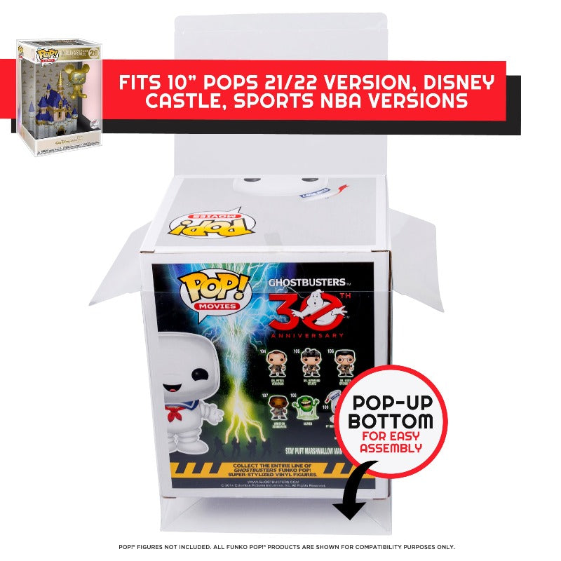 Funko Pop EVORETRO Protector | Fits 10-inch Funko POP Disney Castle – Pack of 10