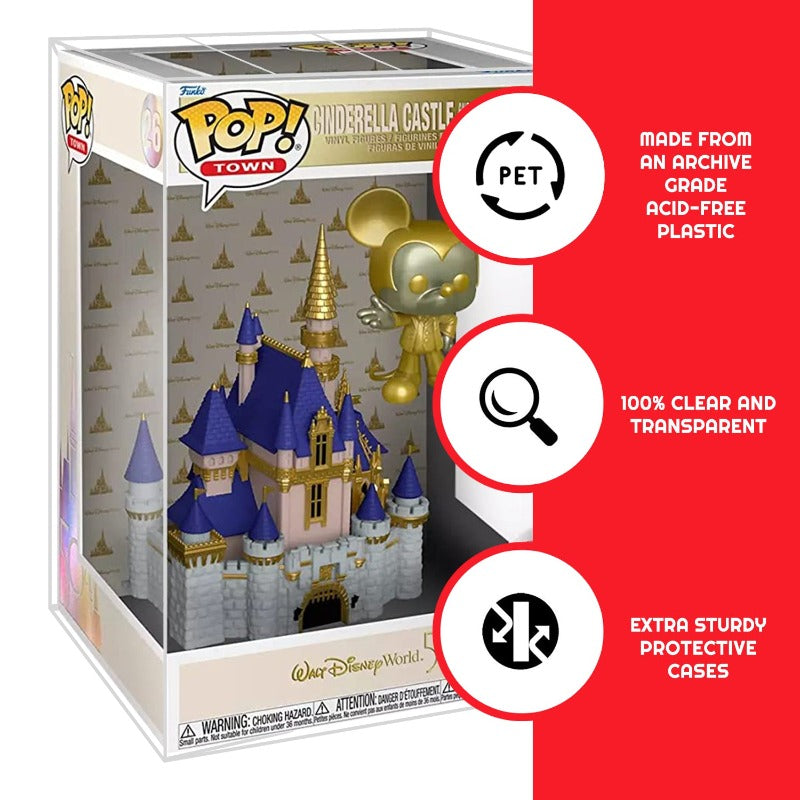 Funko Pop EVORETRO Protector | Fits 10-inch Funko POP Disney Castle – Pack of 10