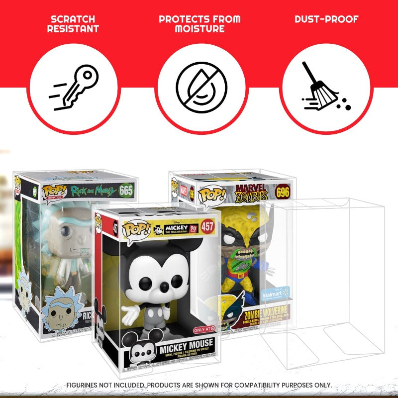 Funko Pop EVORETRO Protector | Fits 10-inch Funko POP Disney Castle – Pack of 10