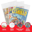 EVORETRO Comic Bags for Silver Age Comic Bags Protector - 2MIL