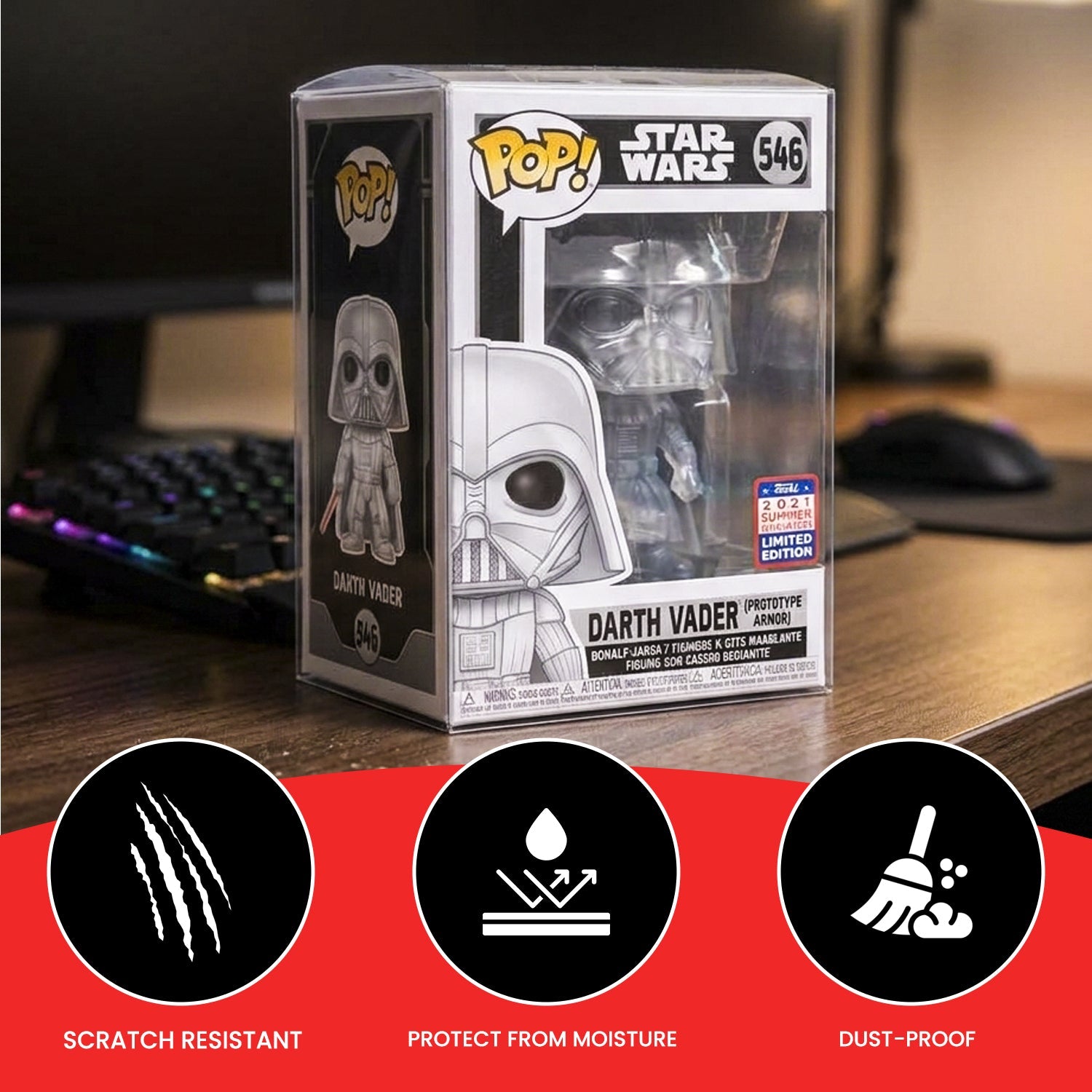 EVORETRO PREMIUM Funko Pop Plastic Protector for 4 Inch 0.50MM