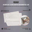 EVORETRO Acrylic Case for Pokemon Booster Box with Magnetic Lid Pack of 1
