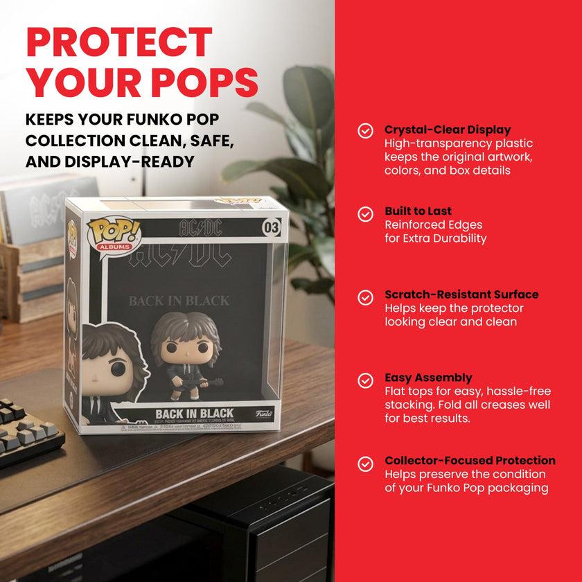 Funko Pop Album Pop EVORETRO PET Protector  0.35MM - Pack of 10
