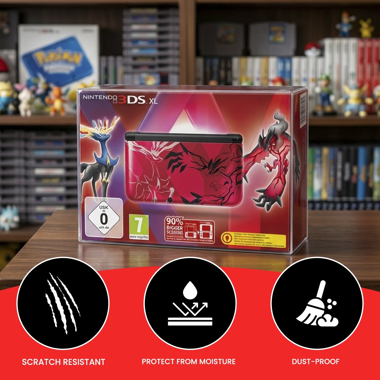 Nintendo 3DS XL Console Box EVORETRO Protector 0.40MM - Pack of 1